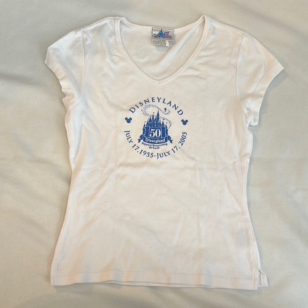 Vintage Disneyland 50th Anniversary Graphic Baby Tee
